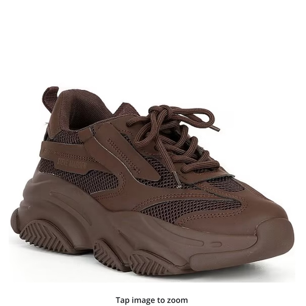 Steve Madden Dark Brown Possession sneakers